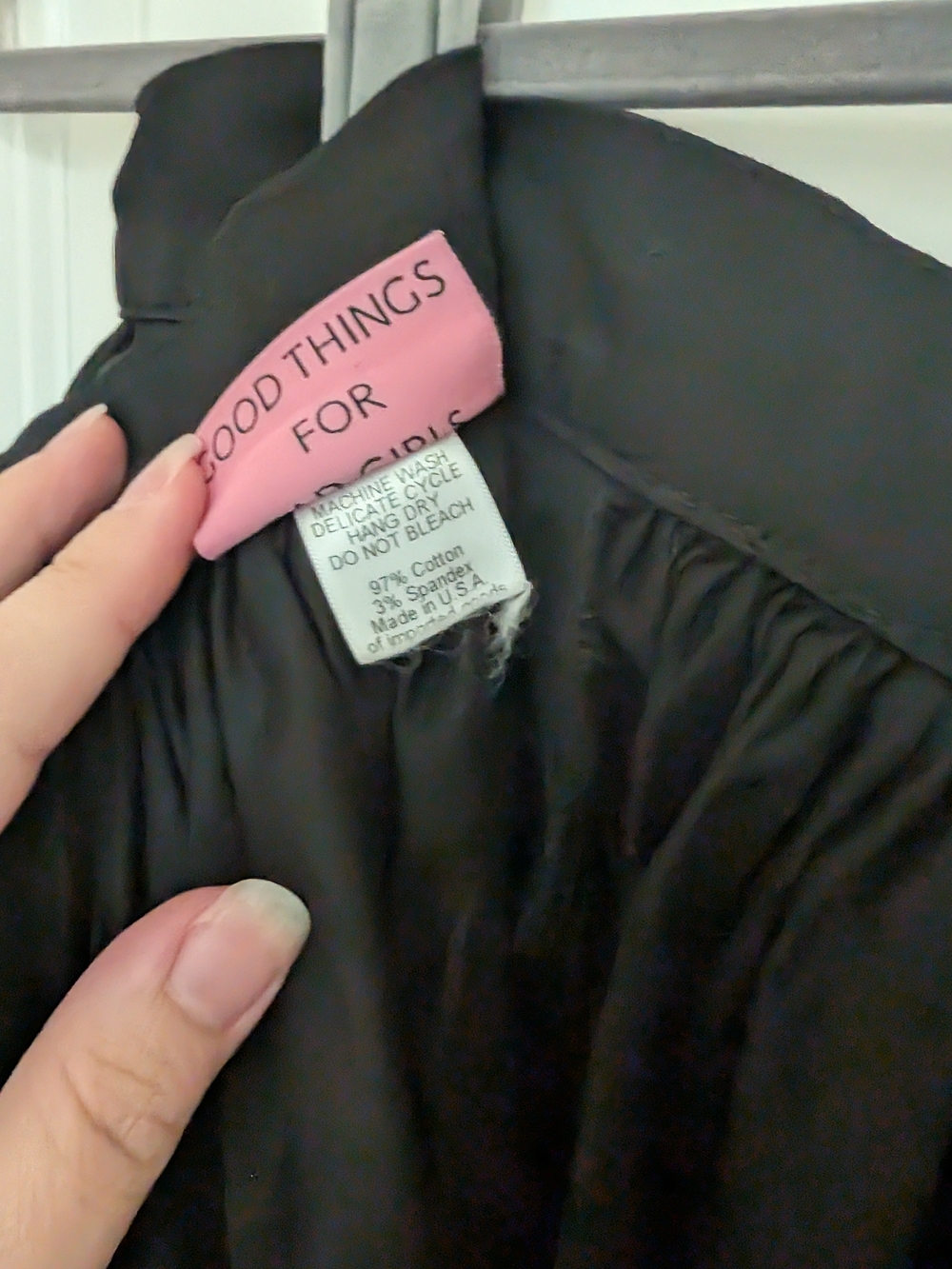 Vixen by Micheline Pitt Swing Skirt In Black Size XL - Picture 3 of 4